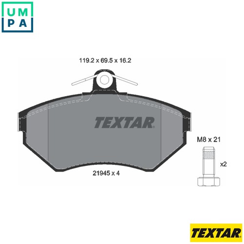 Brake pad set - brake, disc