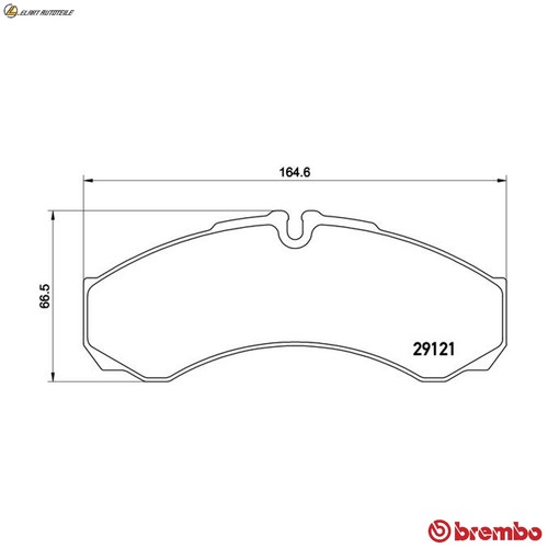 Brake pad set disc - brake, p