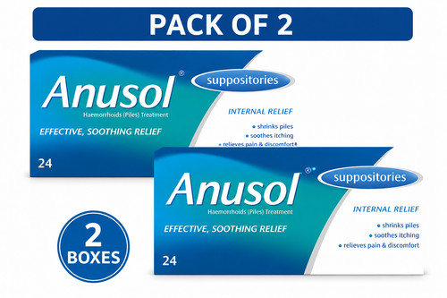 Pack anusol suppositories 24 - suppositories,