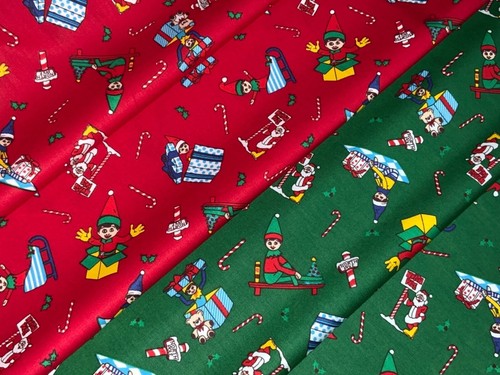 Christmas elf fabric naughty - elf,