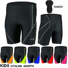 NEW Kids Cycling Padded Shorts Anti-Bac Pad MTB Bicyle Lycra Short Junior Sizes