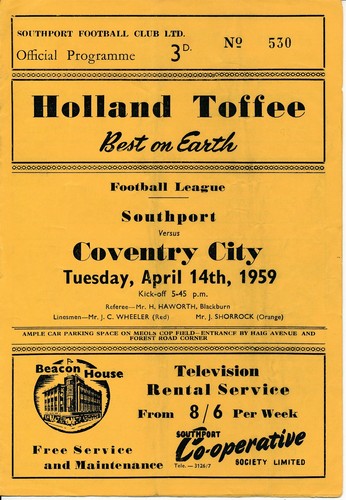 Southport coventry city - southport, v