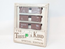 3x 40' Boxcars IHB, IHC & Wabash Kits Train Miniature of Illinois HO Gauge