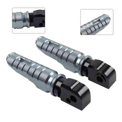 Grey rear passenger footrest - rear,