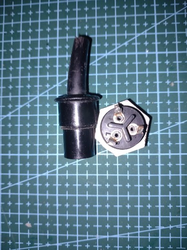 Mini bulgin pin plug 14mm - plug,,