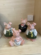 Four Natwest Pigs Family Piggy