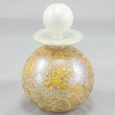 Isle of Wight Glass White Azurene Perfume Bottle