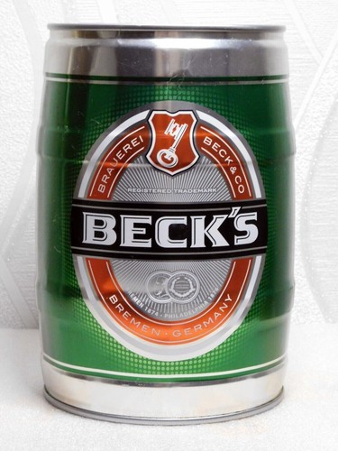 Beck empty barrel beer keg - beer,