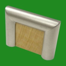 2x Cosmopolitan Beech Pull Handle, 32mm, Cabinet, Wardrobe, Knobs Kitchen Drawer