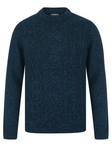 Men cable knit - jumper, wool