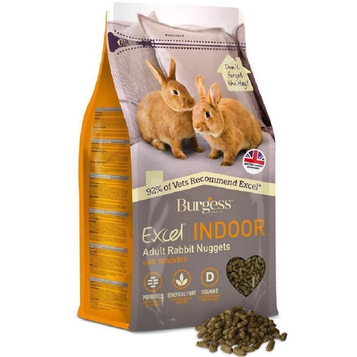 Excel indoor rabbit nuggets - indoor,