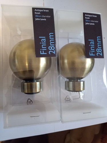 John lewis finials pair - 2, 28mm