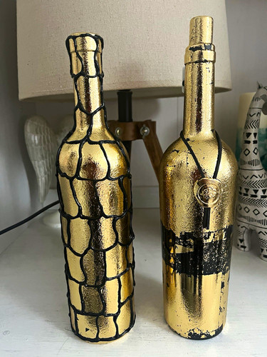 Glass decorative bottles - glass,