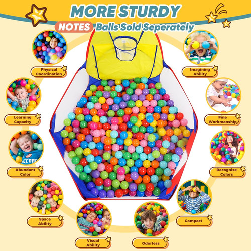Eocolz kids ball pit - ball, large