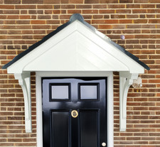 GRP over door canopy with Grey