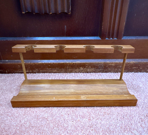 Wooden plain tobacco pipe - wooden, rack