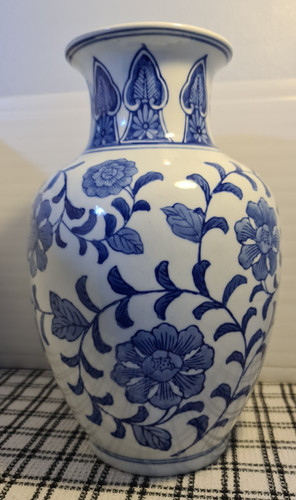 Large blue white chinoiserie - &,