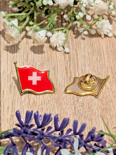 SWITZERLAND FLAG Pin Badge