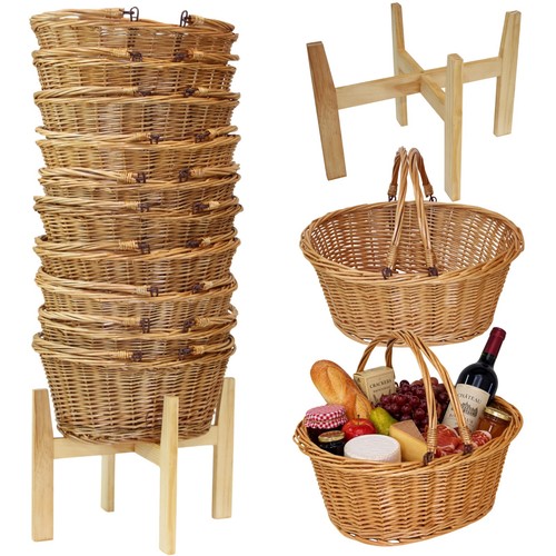 Wicker shopping baskets - wicker,