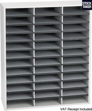 Fellowes 36 Compartment A4 Letter Document Literature Sorter Pigeon Hole 25061
