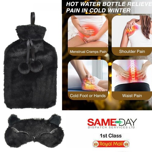 Litre plain black plush - litre,