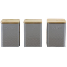 Set of 3 Tea, Coffee and Sugar