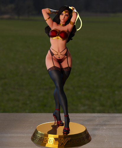 Wonder woman digital stl - digital, 3d