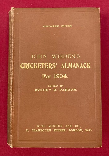1904 wisden original - 1904,