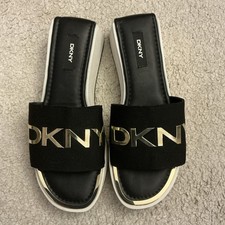 New DKNY Black & Gold Sliders