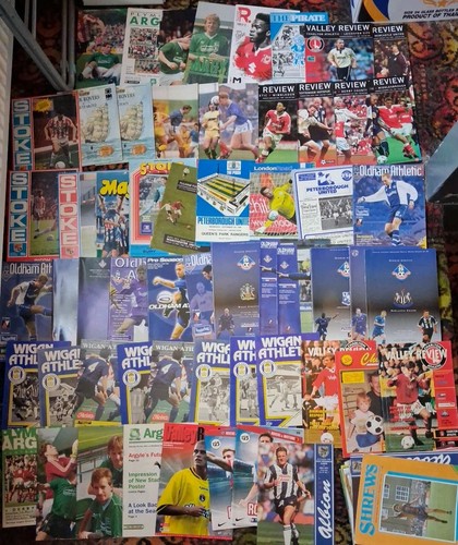 103 mixed football programmes - mixed,