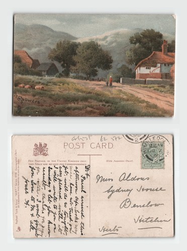 Postcard rural landscape - postcard,