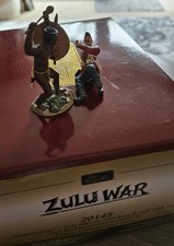 Britains 20148 "Over Whelmed" Zulu Warrior attack 24th Soldier with Knobkerrie 