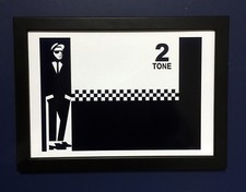 Ska 2 Tone A4 Size Framed Poster Skinhead The Specials Selecter Madness