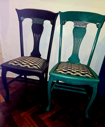 Pair antique queen anne - of,
