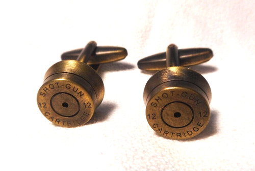 Cuff links gauge shotgun - 12, "shotgun