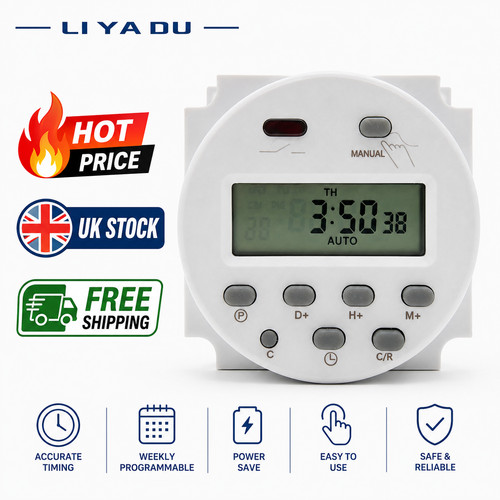 12v 16a lcd digital timer - lcd,