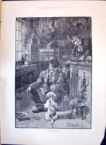 Original old antique - old, print