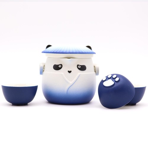 Panda teapot set with cups - teapot,