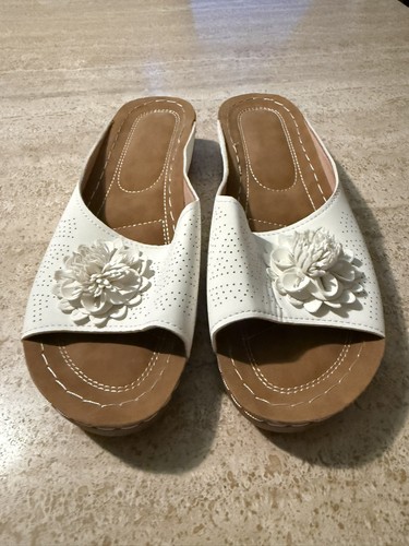 White platform open toe - platform,
