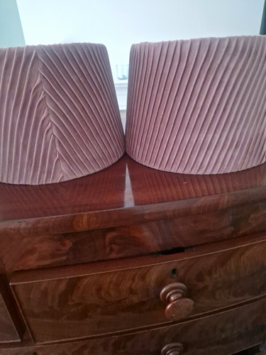 Pair blush pink velvet - of,