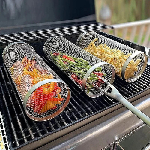 Bbq basket stainless - stainless, steel
