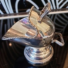 Coal scuttle sugar bowl silver - coal,