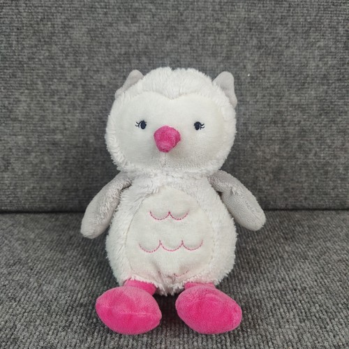 Carters owl plush white gray - owl,