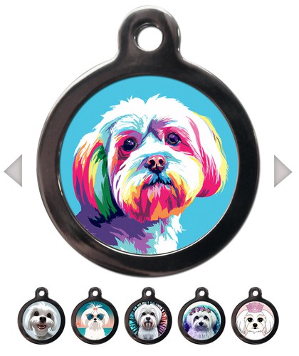 Maltese pet tags - pet, engraved