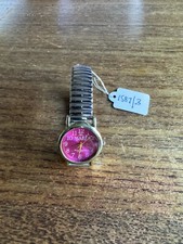 Ladies MABZ Red Dialled SS Watch with Flexieband W1587/3