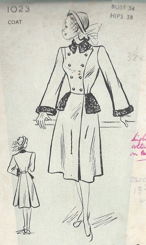 1940s vintage sewing pattern - sewing,