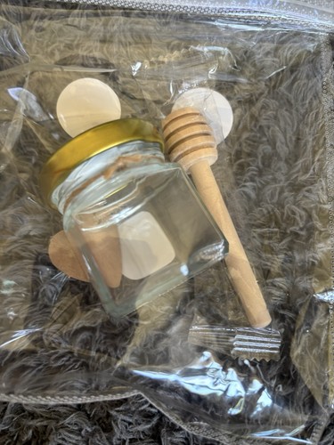Mini honey jar with spoon - jar,