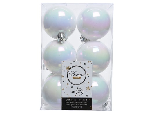 White iridescent christmas - white,