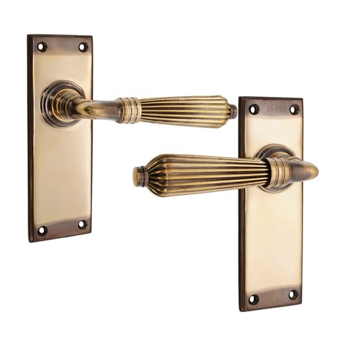 Door handle 150mm aged - door,