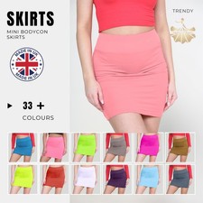 Womens Mini Skirt High Waisted
